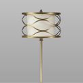 Edith Table Lamp 1 Light E27 Aged Gold / Cream Fabric Shade additional 2