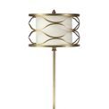 Edith Table Lamp 1 Light E27 Aged Gold / Cream Fabric Shade additional 7
