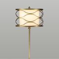 Edith Table Lamp 1 Light E27 Aged Gold / Cream Fabric Shade additional 1