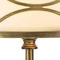 Edith Table Lamp 1 Light E27 Aged Gold / Cream Fabric Shade additional 10