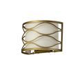 Edith Wall Lamp 2 Light E14 Aged Gold / Cream Fabric Shade additional 11