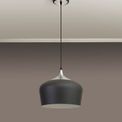 Lilly 32cm Pendant, 1 x E27, Anthracite/Satin Nickel additional 5