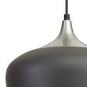Lilly 32cm Pendant, 1 x E27, Anthracite/Satin Nickel additional 7