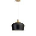 Lilly 32cm Pendant, 1 x E27, Black/Gold additional 6