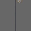 Lyra Double Ring Floor Lamp, 1 Light E27, Matt Black / Painted Gold, G95/120 Lamp Recommended additional 7