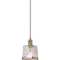 Marion Switched Pendant 1.5m, 1 x E27, Brass / Pale Gold Twisted Cable / Brown Square Glass additional 4