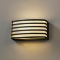 Olive Wall Lamp, 1 x E27, IP54, Matt Black/Opal PC Shade, 2yrs Warranty additional 1