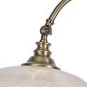 Shelby Floor Lamp 1 Light E27 Antique Brass / Prismatic Glass additional 3