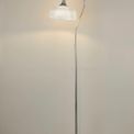 Shelby Floor Lamp 1 Light E27 Polished Nickel / Prismatic Glass additional 1