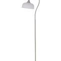 Shelby Floor Lamp 1 Light E27 Satin Nickel / Frosted Glass additional 4