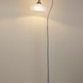 Shelby Floor Lamp 1 Light E27 Satin Nickel / Frosted Glass additional 1