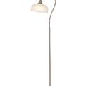 Shelby Floor Lamp 1 Light E27 Satin Nickel / Frosted Glass additional 3
