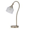 Shelby 1 Light E27 Antique Brass / Prismatic Glass Table Lamp additional 4