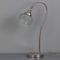 Shelby Table Lamp 1 Light E27 Polished Nickel / Prismatic Glass additional 2