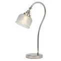 Shelby Table Lamp 1 Light E27 Polished Nickel / Prismatic Glass additional 3