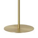 Shell Medium Oval Ball Floor Lamp 1 Light E27 Satin Gold Base With Frosted White Glass Globe additional 7