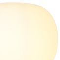 Shell Medium Oval Ball Floor Lamp 1 Light E27 Satin Gold Base With Frosted White Glass Globe additional 5