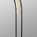 Violet Floor Lamp, 3 Ring, 25W LED, 3200K, 1375lm, Satin Black / Gold, 3yrs Warranty additional 1