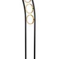 Violet Floor Lamp, 3 Ring, 25W LED, 3200K, 1375lm, Satin Black / Gold, 3yrs Warranty additional 5