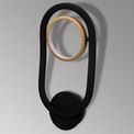 Violet Wall Lamp, 1 Ring, 8W LED, 3200K, 440lm, Satin Black / Gold, 3yrs Warranty additional 4