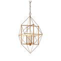 Abberwick 4 light Pendant Antique gold &amp; silver leaf additional 1