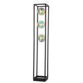 Ackton Floor Lamp Matt black &amp; iridescent glass additional 1