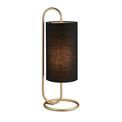 Akeld table lamp Antique brass paint &amp; black fabric additional 1