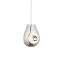 Alford Medium Pendant Chrome metallic glass &amp; chrome plate additional 1