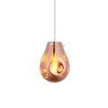 Alford Medium Pendant Copper metallic glass &amp; chrome plate additional 1