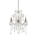 Alport 3 Light Pendant Aged silver paint &amp; clear cut glass additional 1