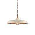 Bakewell Matt Warm White &amp; Satin Gold Paint Single Pendant additional 1