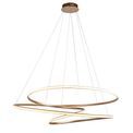 Barton LED Large Pendant Satin gold paint &amp; white silicone additional 1