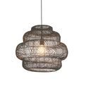 Bath Pendant Black rattan &amp; matt black additional 1