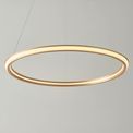 Camberwell LED Pendant Satin gold paint &amp; white silicone additional 2