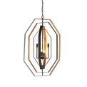 Cambridge 4 Light Pendant Aged bronze effect &amp; antique gold paint additional 1