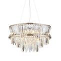 Bamford 9 Light Pendant Bright nickel plate with crystal and clear glass additional 1