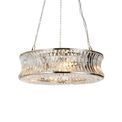 Bandon 6 Light Pendant Bright nickel plate with crystal and clear glass additional 1