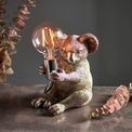 Katie Koala Silver Paint &amp; Chrome Plate Vintage Lamp additional 2