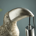 Terry Toucan Silver Paint &amp; Chrome Plate Vintage Lamp additional 4