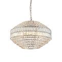 Castlebay 5 Light Pendant Bright nickel plate &amp; clear crystal glass additional 1