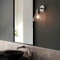 Eccles Chrome Plate &amp; Clear Glass Bathroom Wall Light additional 2