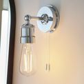 Ecton Bathroom Wall Light Chrome plate additional 2