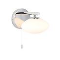Farndon Bathroom Wall Light Chrome plate &amp; opal glass additional 1