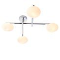 Farndon Bathroom 4 Light Semi Flush Chrome plate &amp; matt opal glass additional 1