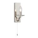 Fleet Bathoom Wall Light Polished nickel plate &amp; clear crystal additional 1