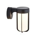 Forton Outdoor Wall Light Matt black finish &amp; frosted glass additional 1