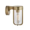 Forton Outdoor Wall Light Brushed gold finish &amp; clear glass additional 1