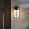 Forton Outdoor Wall Light Brushed bronze finish &amp; frosted glass additional 2