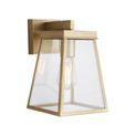 Frampton Outdoor Wall Light Brushed gold finish &amp; clear glass additional 1