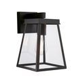 Frampton Outdoor Wall Light Matt black &amp; clear glass additional 1